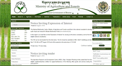 Desktop Screenshot of moaf.gov.bt